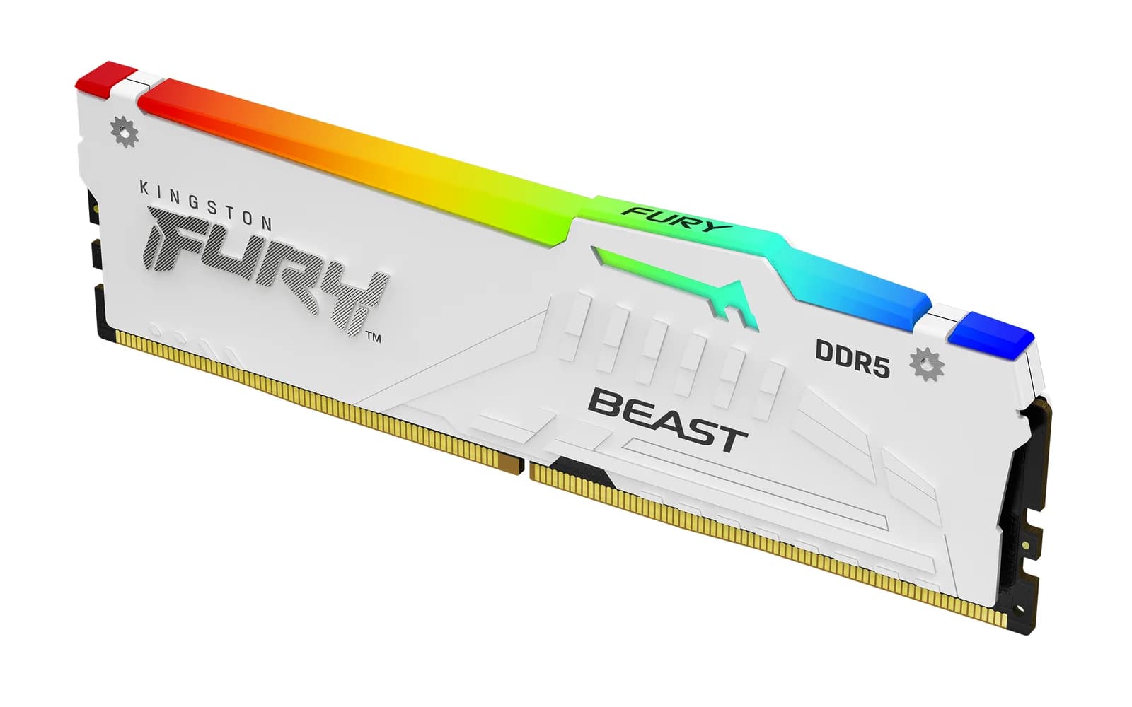Kingston Technology FURY Beast 16GB 5200MT/s DDR5 CL36 DIMM White RGB EXPO