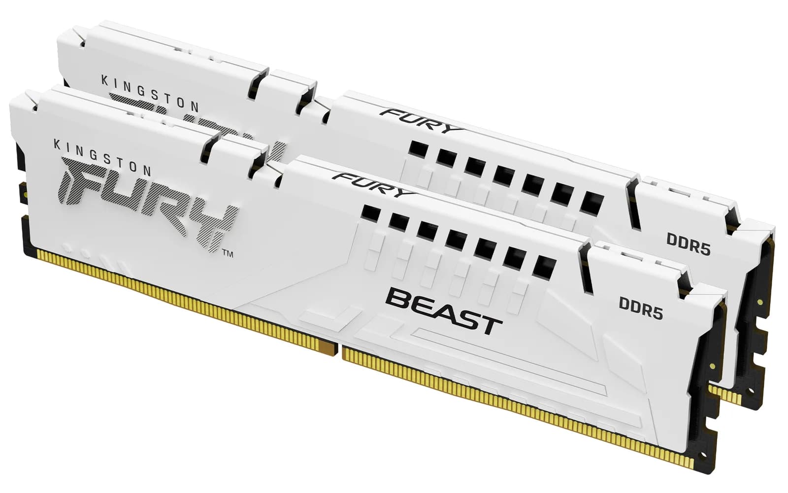 Kingston Technology FURY Beast 32GB 6400MT/s DDR5 CL32 DIMM (Kit of 2) White XMP