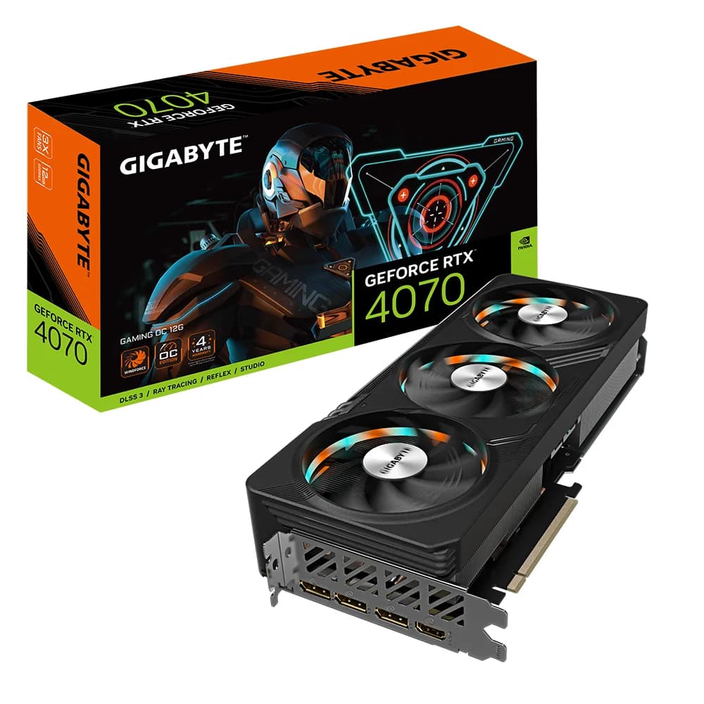 GIGABYTE GAMING GV-N4070GAMING OC-12GD graphics card NVIDIA GeForce RTX 4070 12 GB GDDR6X