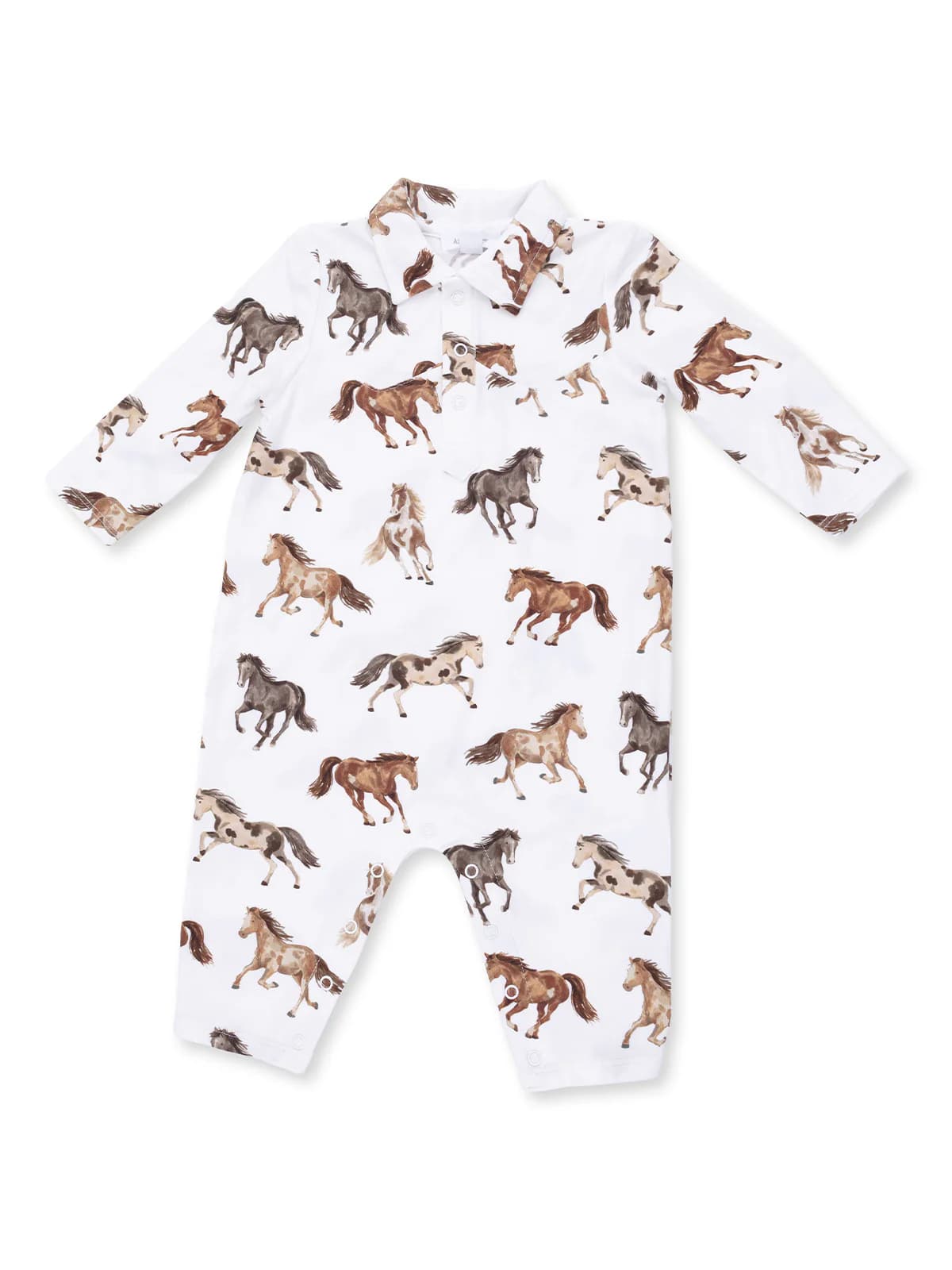 Long Sleeve Cowboy Romper, Wild Horses by Angel Dear