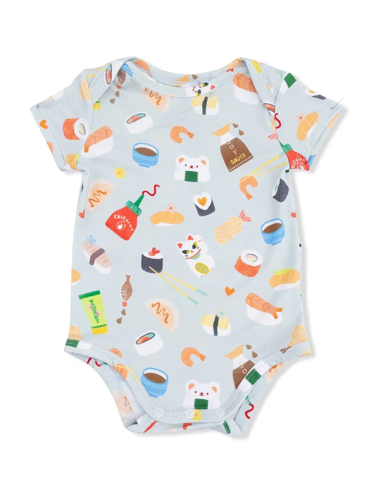 Short Sleeve Bodysuit, Sushi by Angel Dear