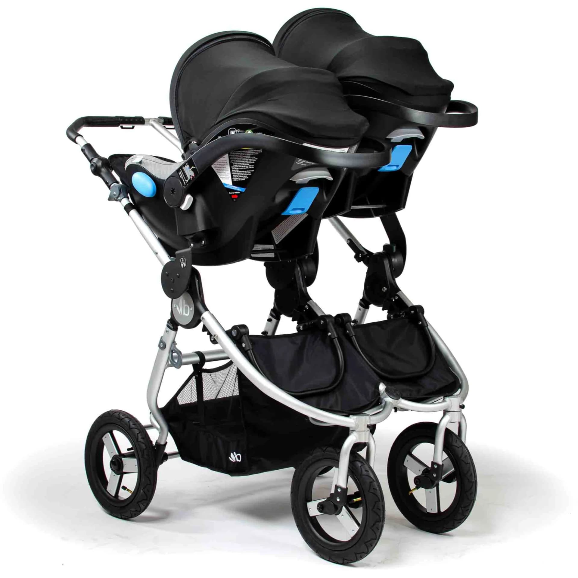reRide - 2016-2020 Indie Twin Car Seat Adapter, SET – Clek/ Maxi Cosi/ Cybex/ Nuna by Bumbleride