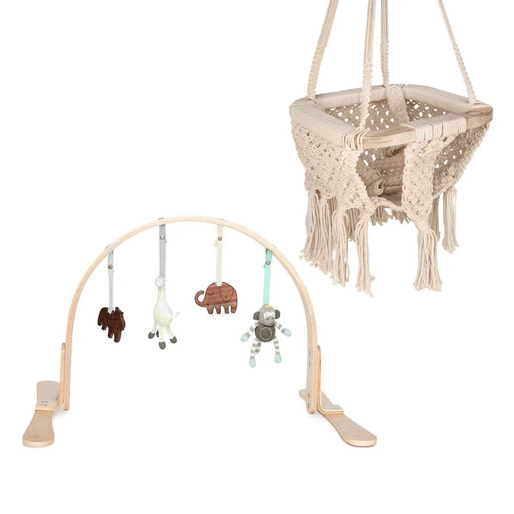 Play Gym + Macrame Swing Bundle by Finn And Emma