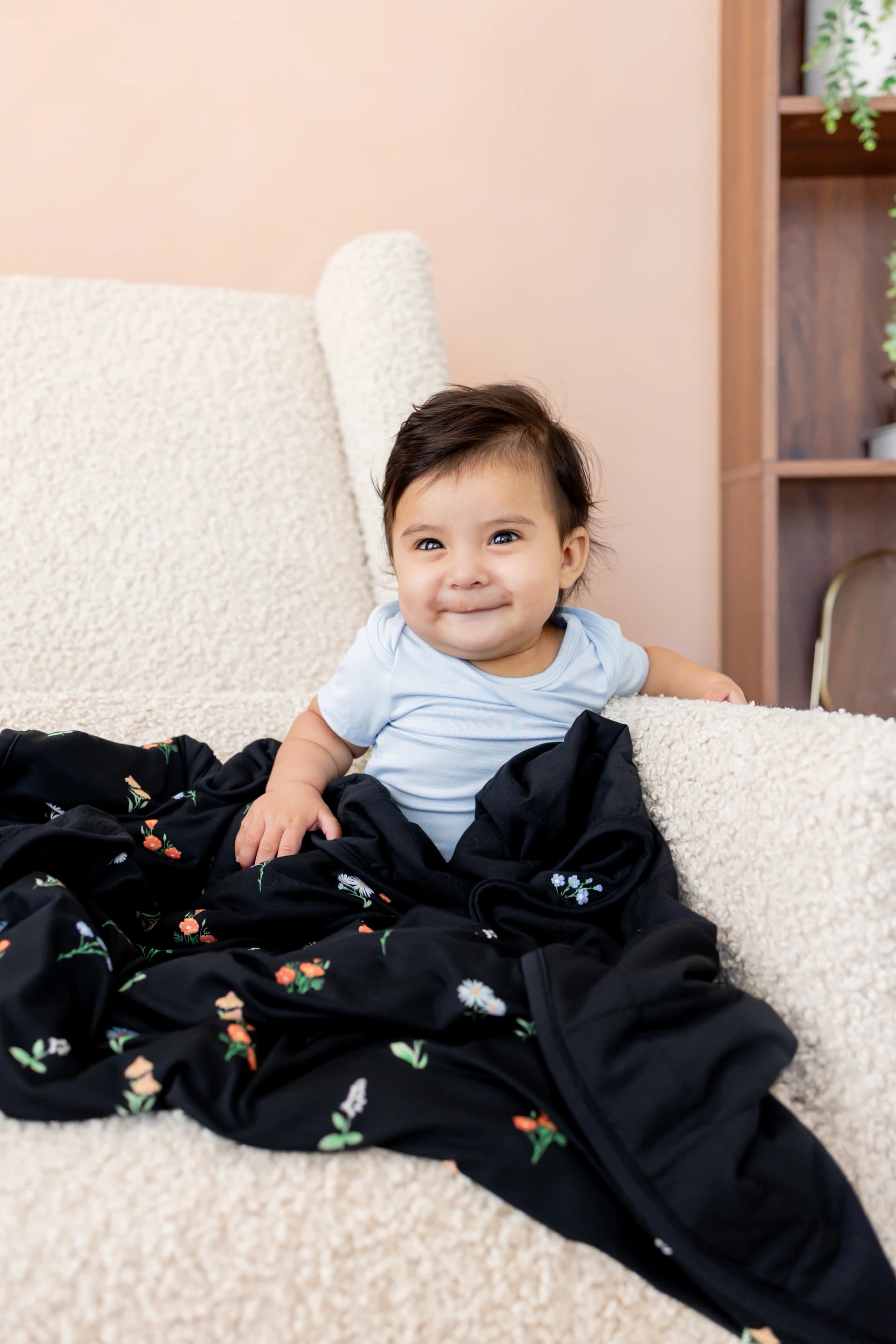 Baby Blanket in Midnight Wildflower 1.0 by Kyte Baby