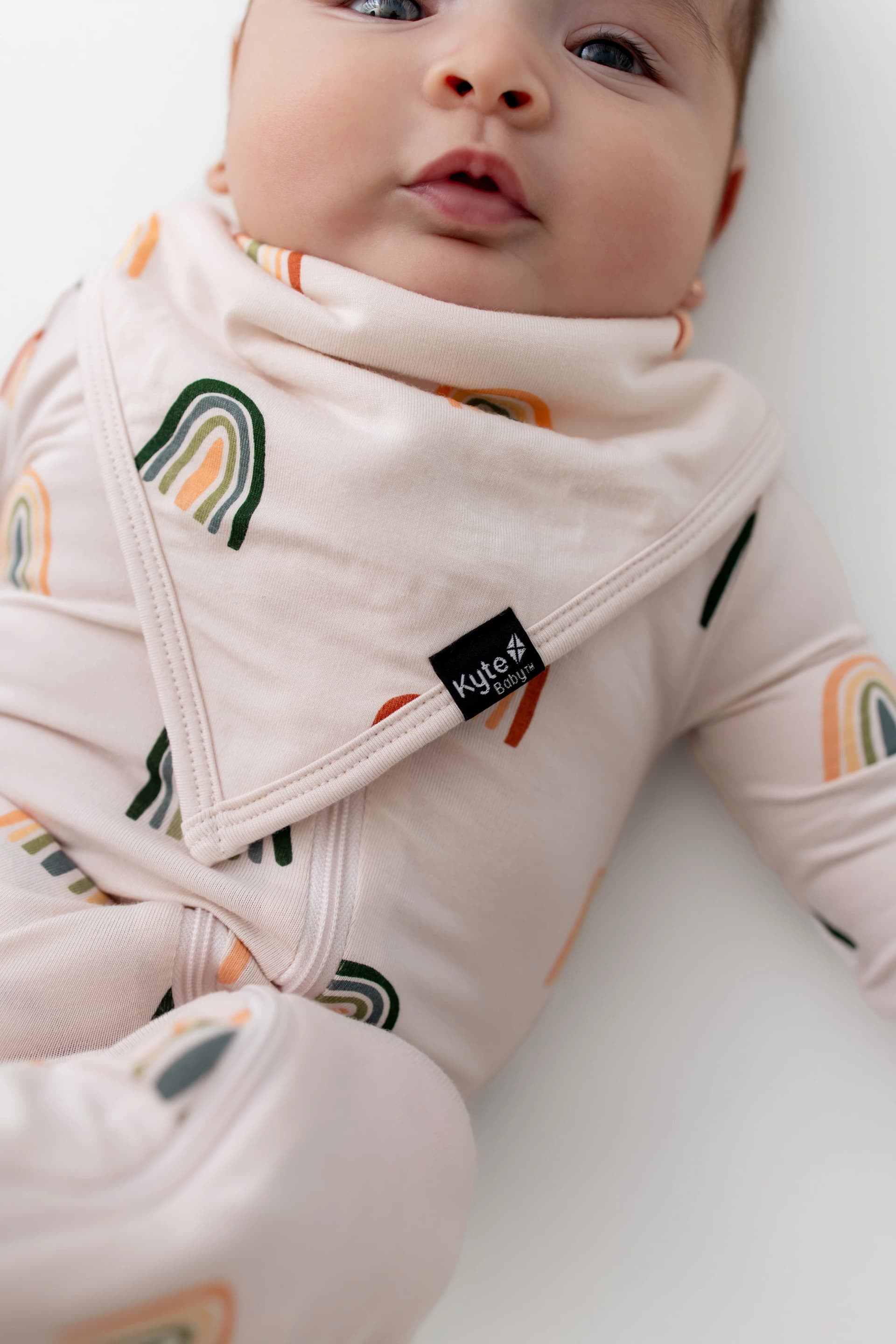 Bib in Retro Rainbow by Kyte Baby