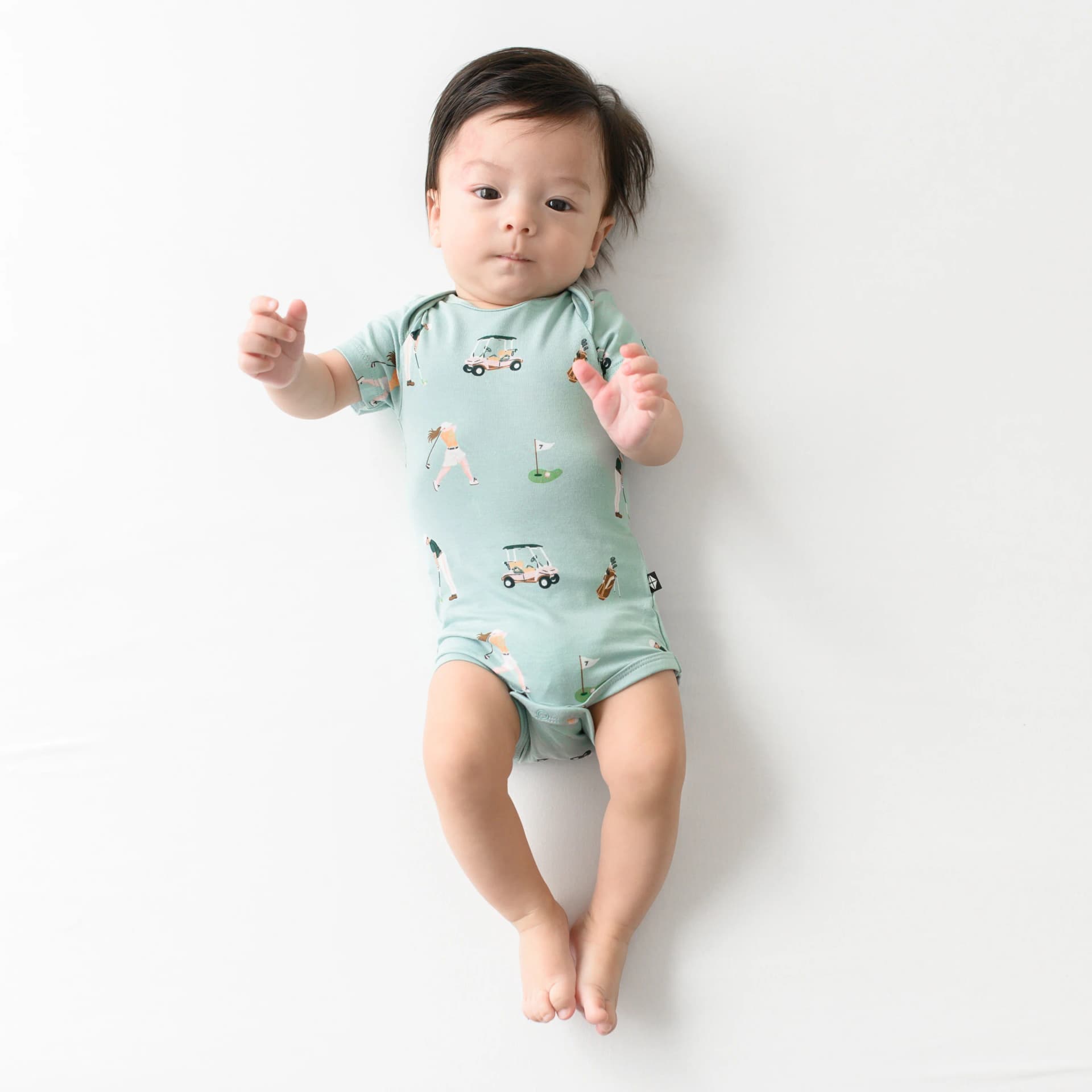 Bodysuit in Golf by Kyte Baby