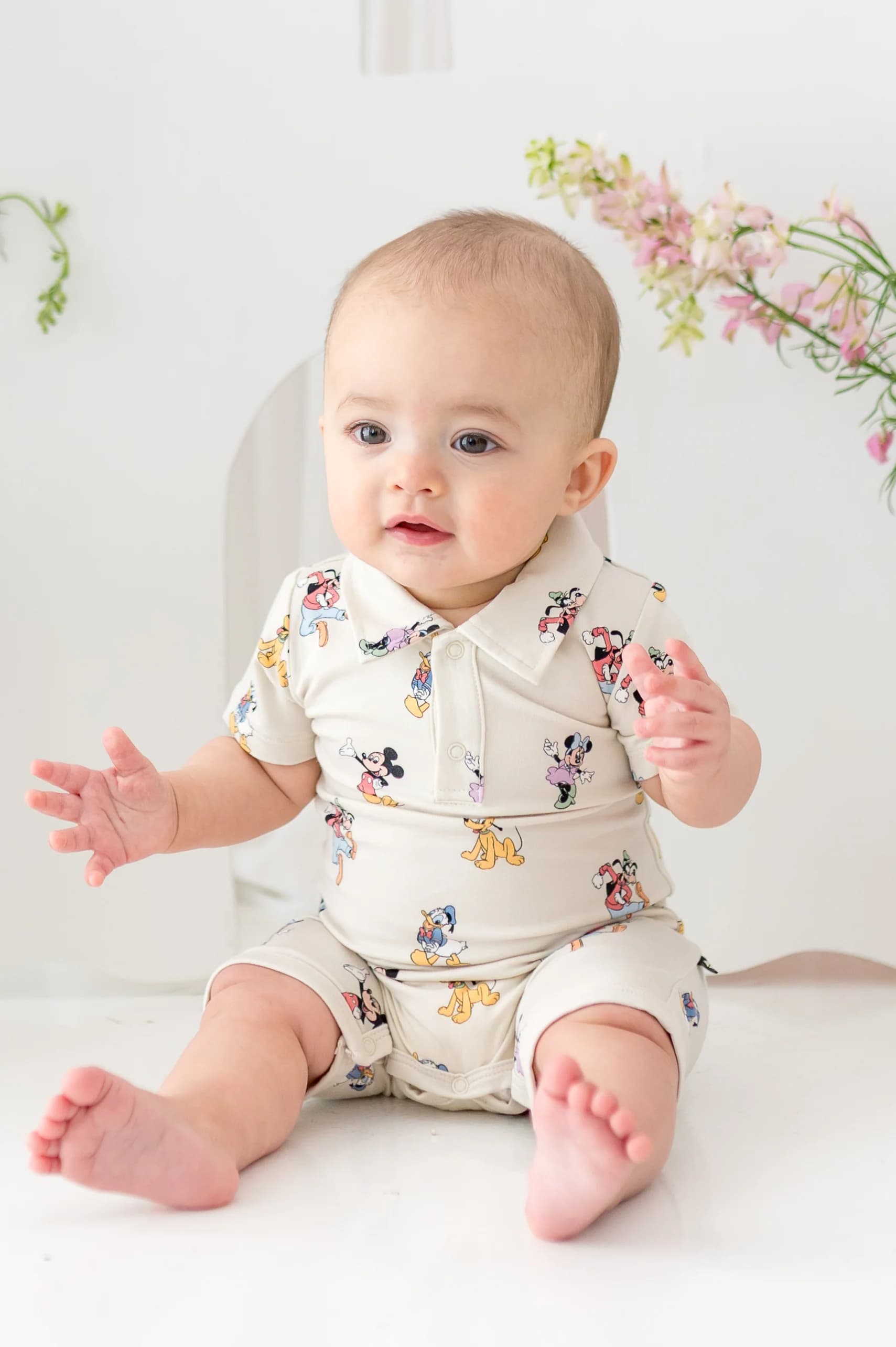 Polo Shortall in Mickey Mouse and Friends by Kyte Baby