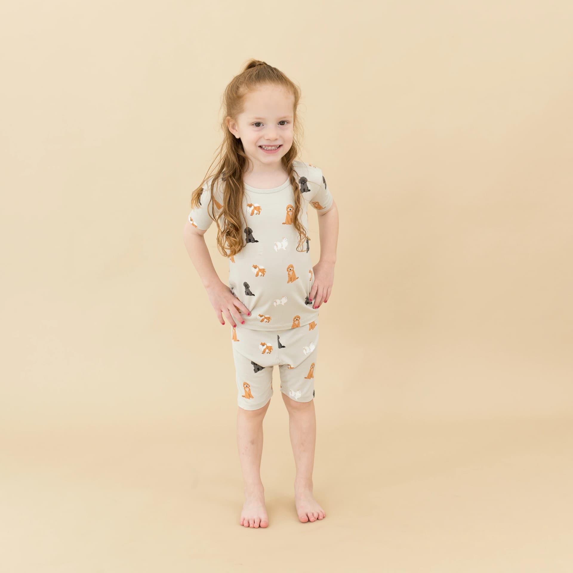 Short Sleeve Pajamas in Fluffy Dog by Kyte Baby