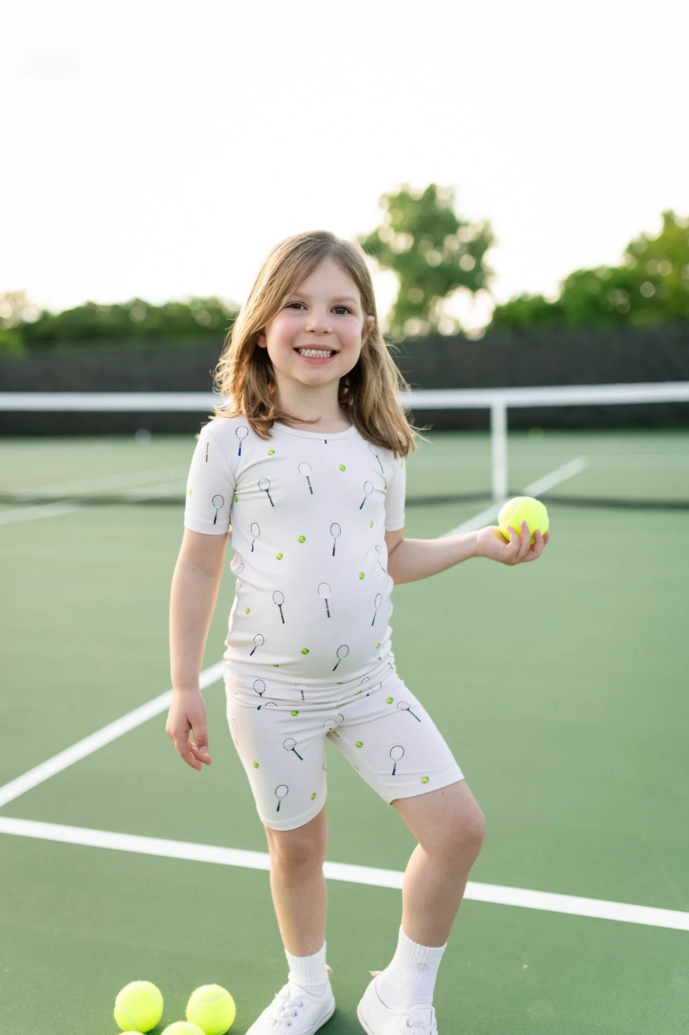 Short Sleeve Pajamas in Tennis by Kyte Baby