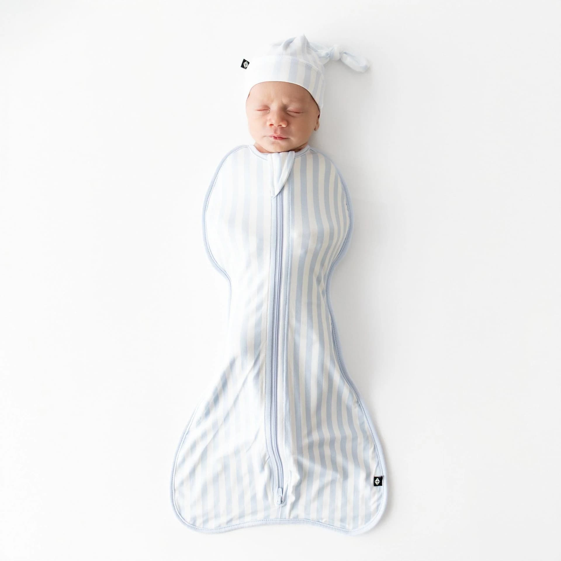 Swaddle Bag in Small Mist Stripe 0.5 by Kyte Baby