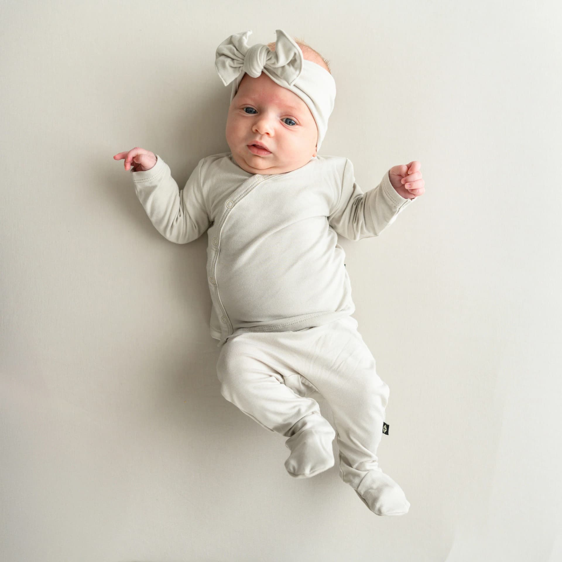 Take Me Home Set with Bow in Oat by Kyte Baby