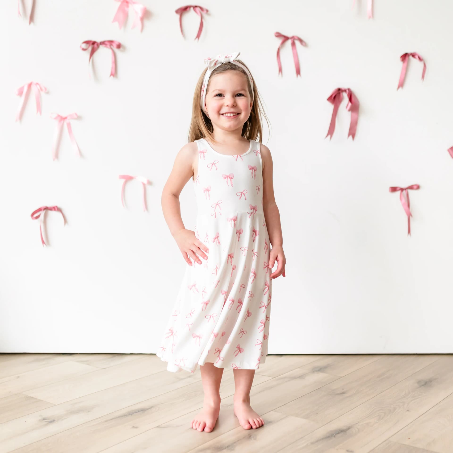 Tank Twirl Dress in Bow by Kyte Baby