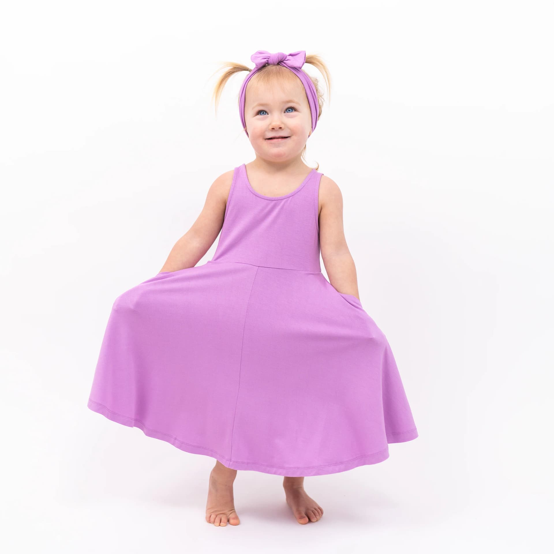 Tank Twirl Dress in Poi by Kyte Baby