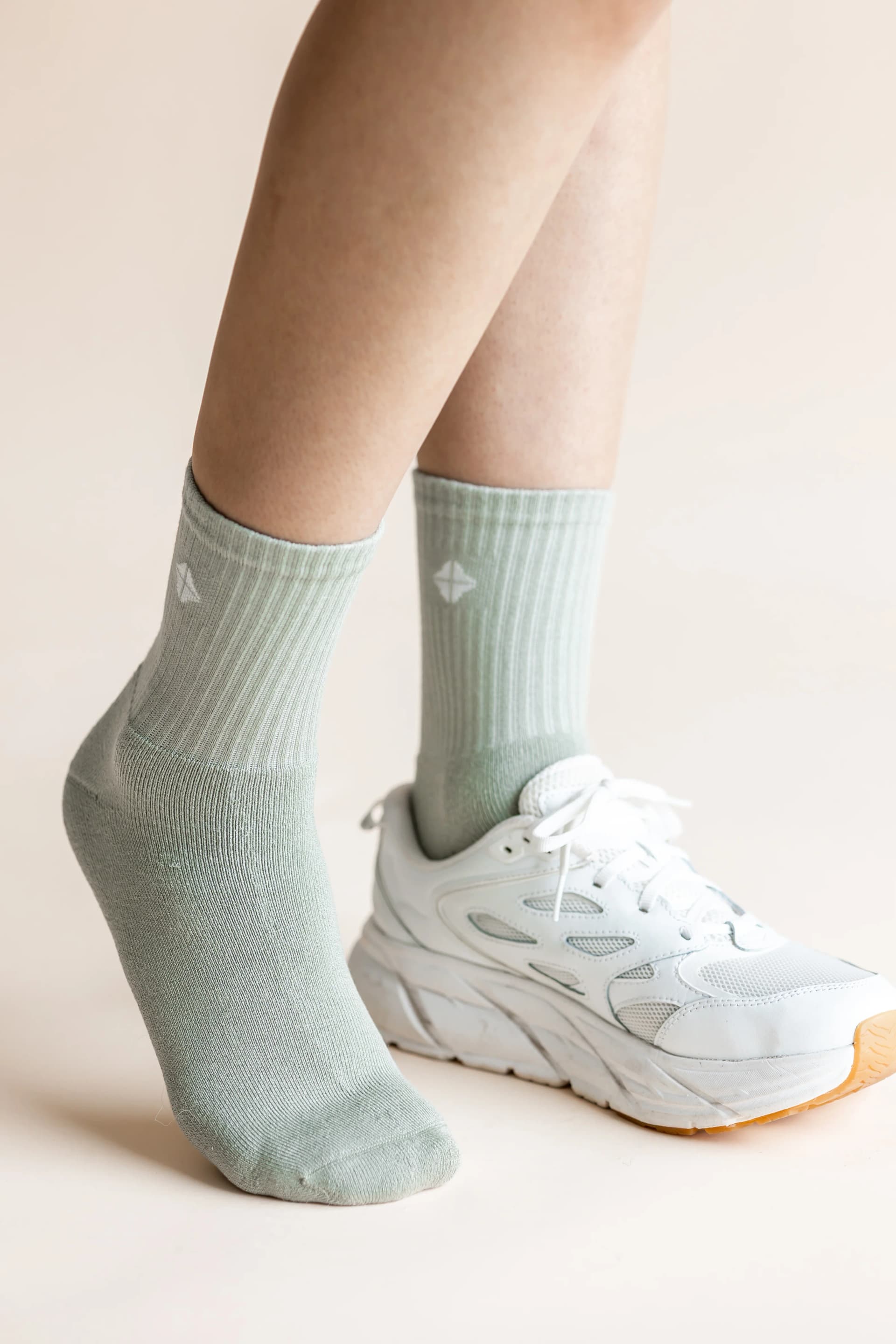 Adult Crew Socks in Thyme by Kyte Living