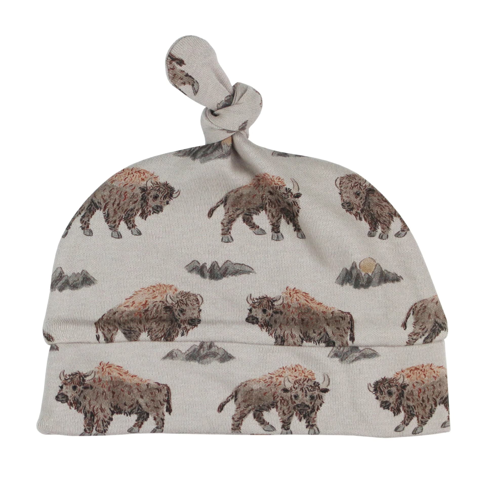 Bison | Organic Knotted Hat by L'Ovedbaby