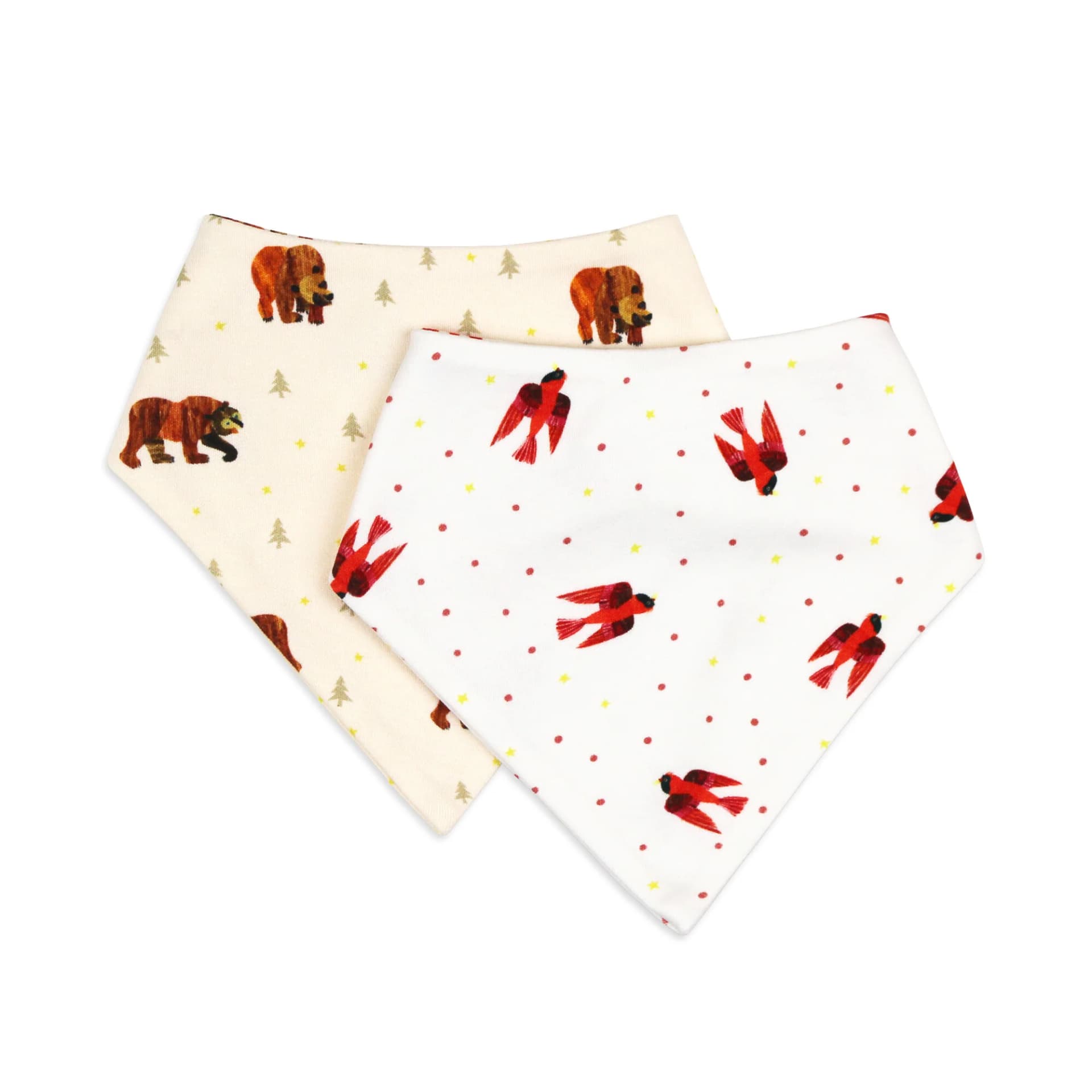 Brown Bear | Organic Bandana Bib, 2-Pack by L'Ovedbaby