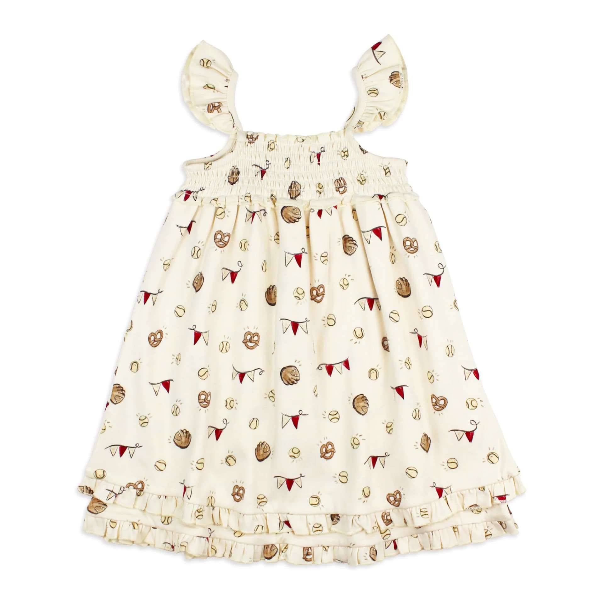 Game Day | Kids' Organic Smocked Summer Dress by L'Ovedbaby
