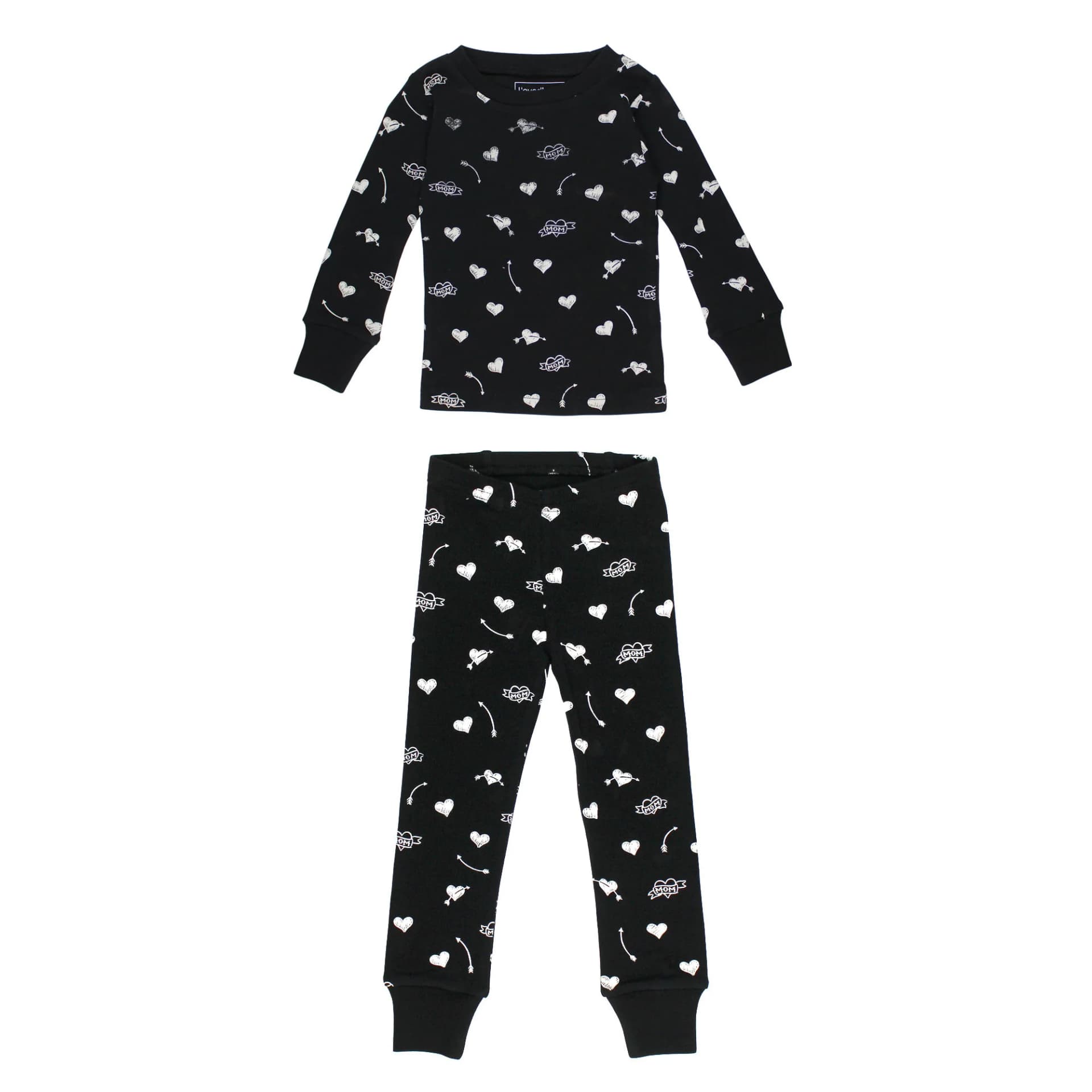 Mom Heart | Kids' Organic PJ Set by L'Ovedbaby