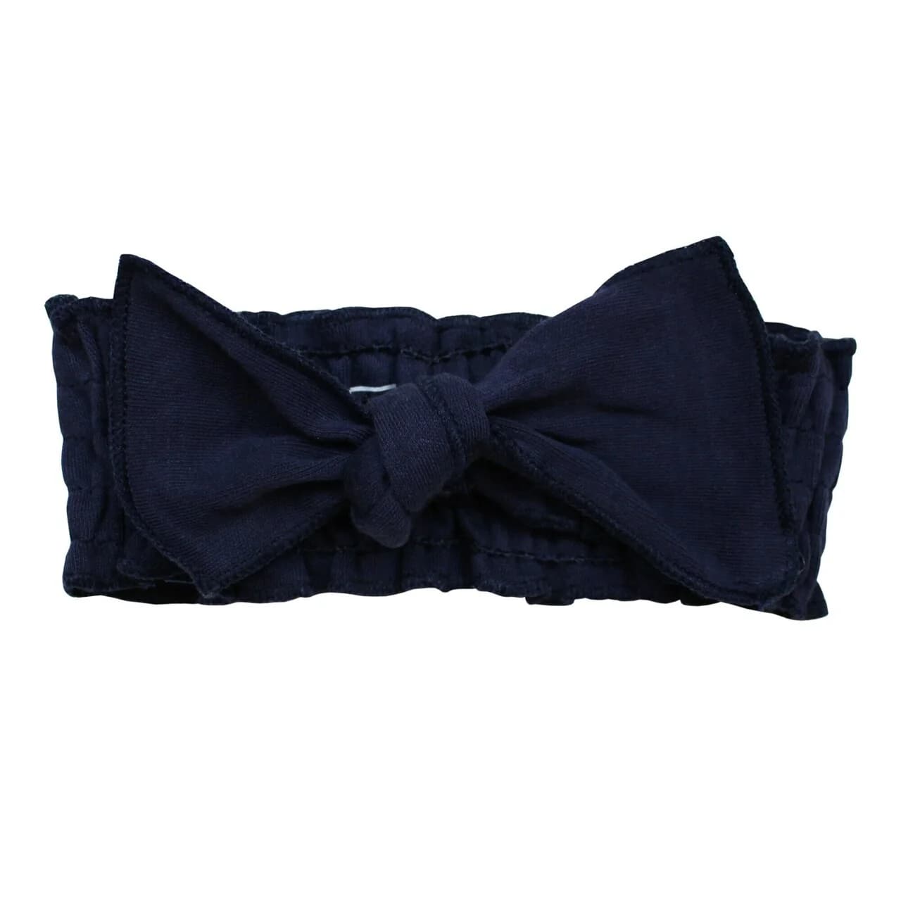 Navy | Organic Smocked Tie Headband by L'Ovedbaby