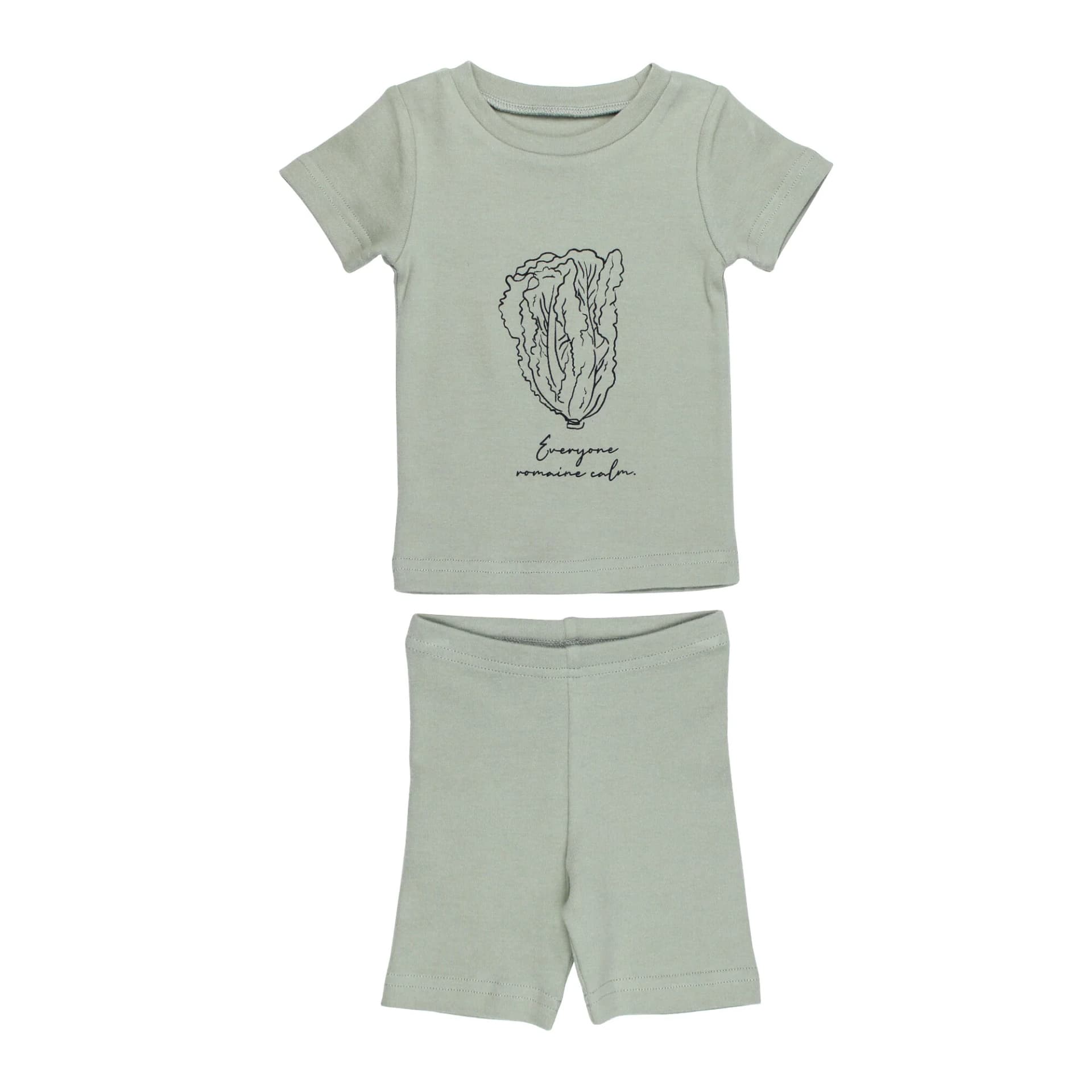 Seafoam Lettuce | Kids' Organic PJ Set by L'Ovedbaby