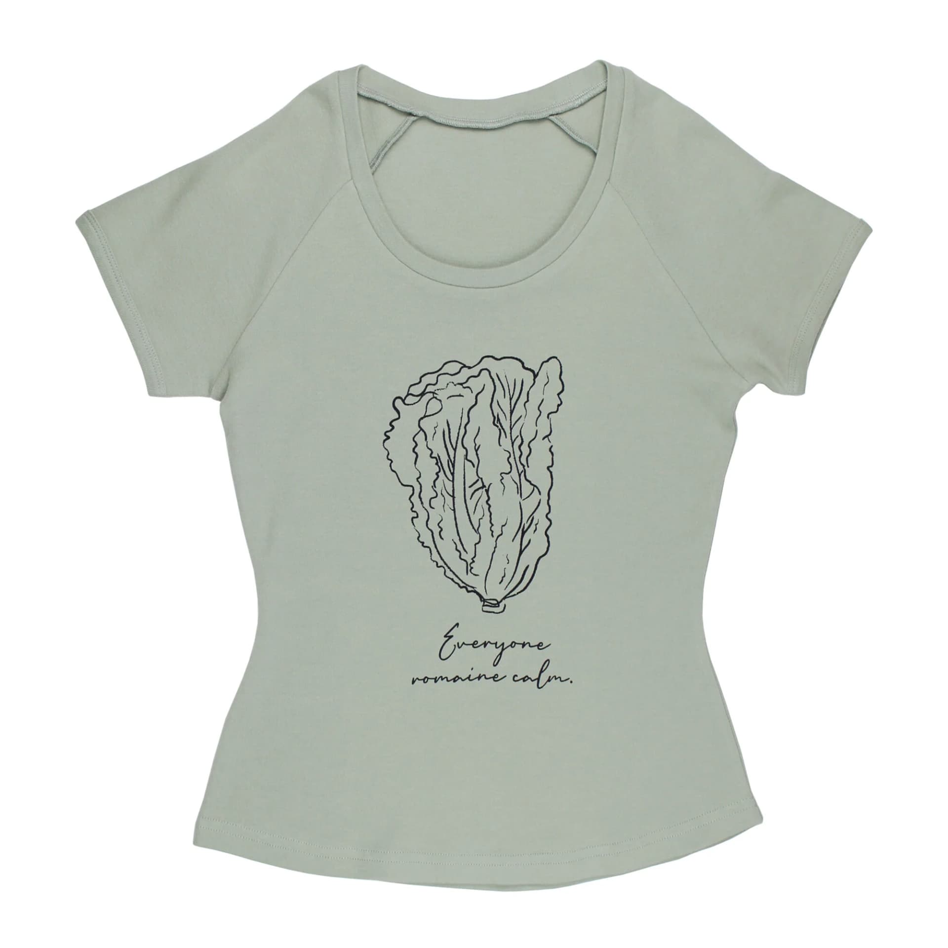 Seafoam Lettuce | Women's Organic Raglan T-Shirt by L'Ovedbaby