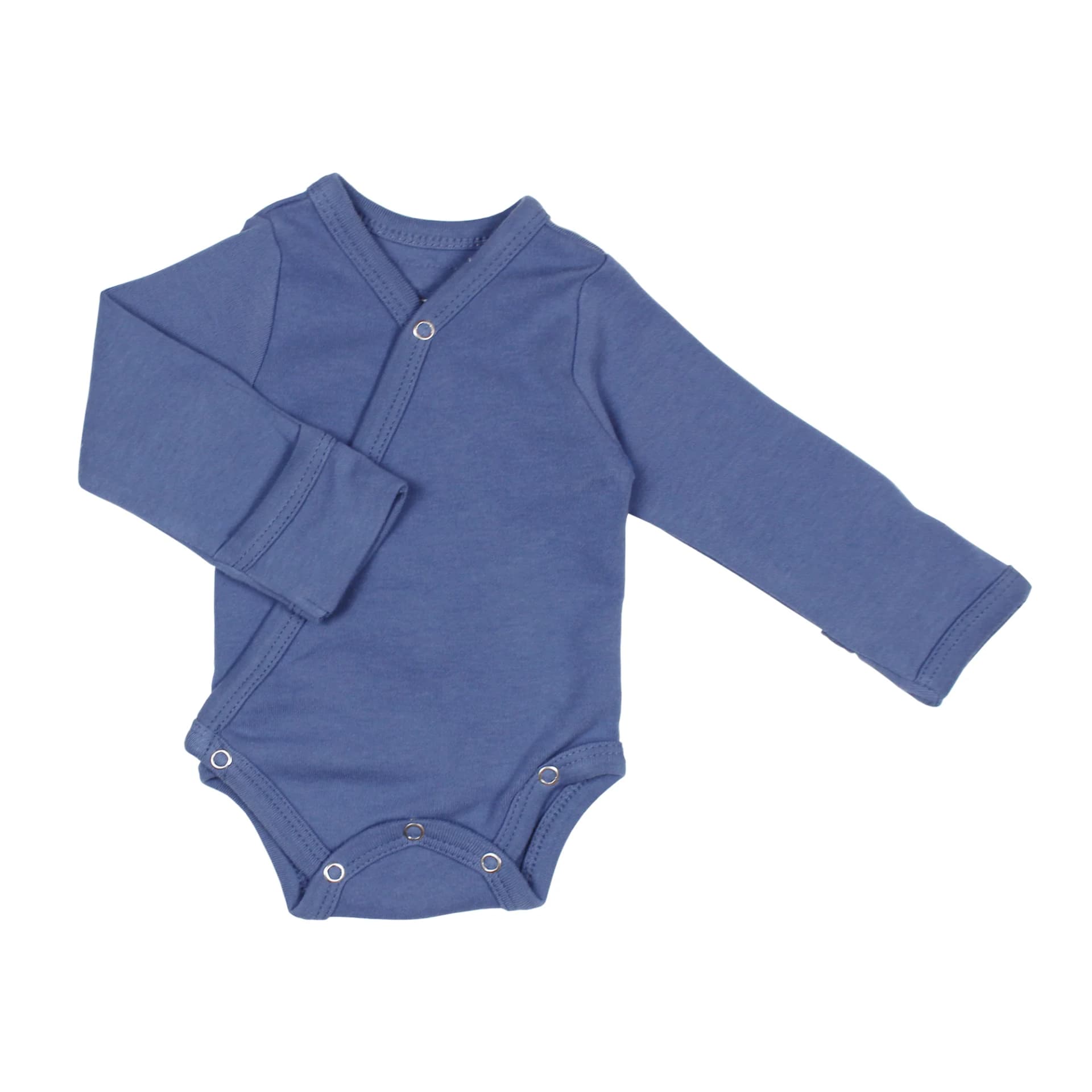 Slate | Organic Kimono Bodysuit by L'Ovedbaby