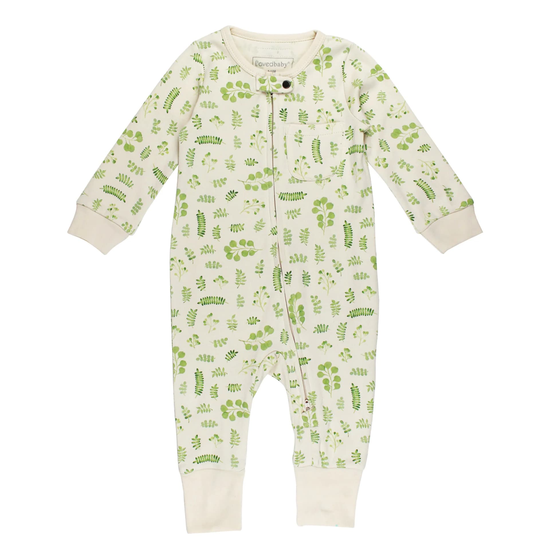 Stone Botanica | Organic Zipper Romper by L'Ovedbaby