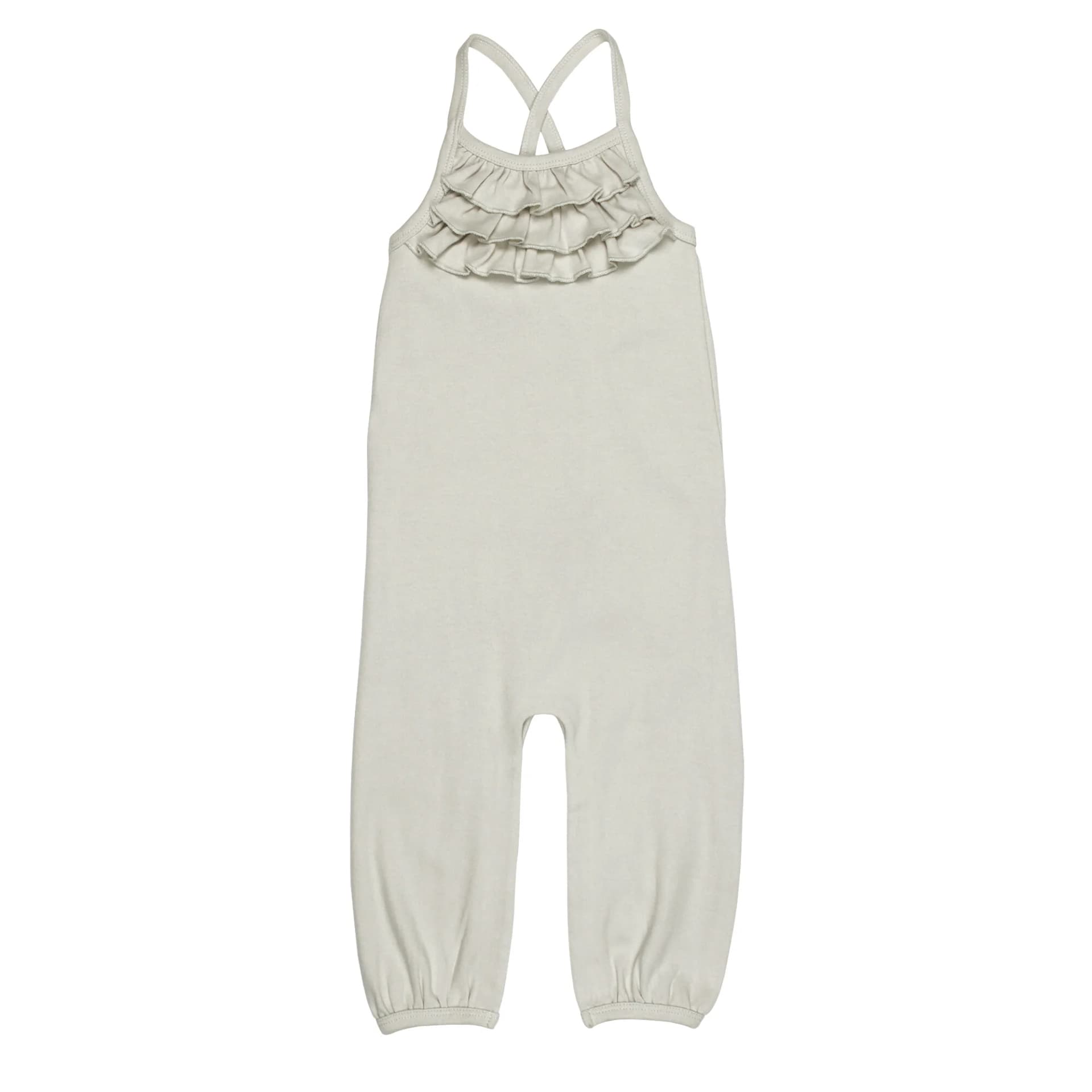 Stone | Kids' Organic Halter Romper by L'Ovedbaby