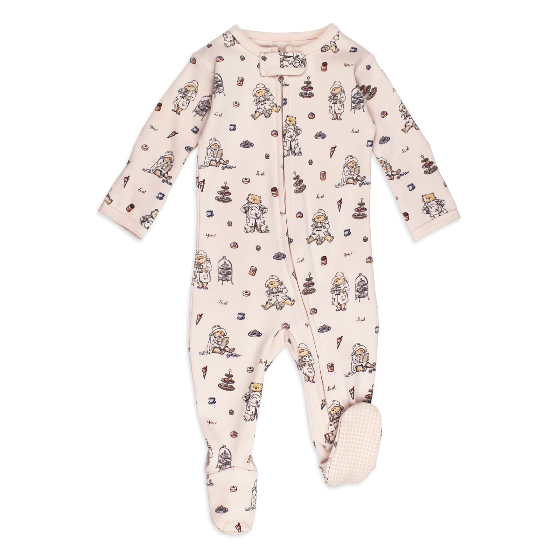 Sweet Paddington™ | Organic Zipper Footie by L'Ovedbaby