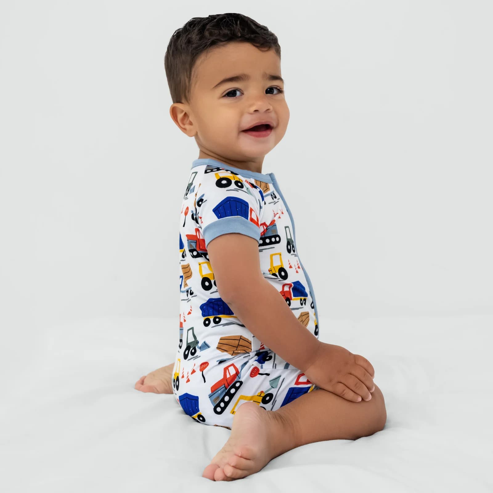 Construction Shorty Zippy by Little Sleepies