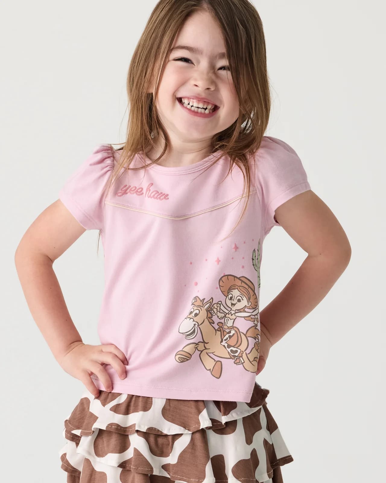Disney & Pixar Howdy Jessie Puff Sleeve Tee by Little Sleepies