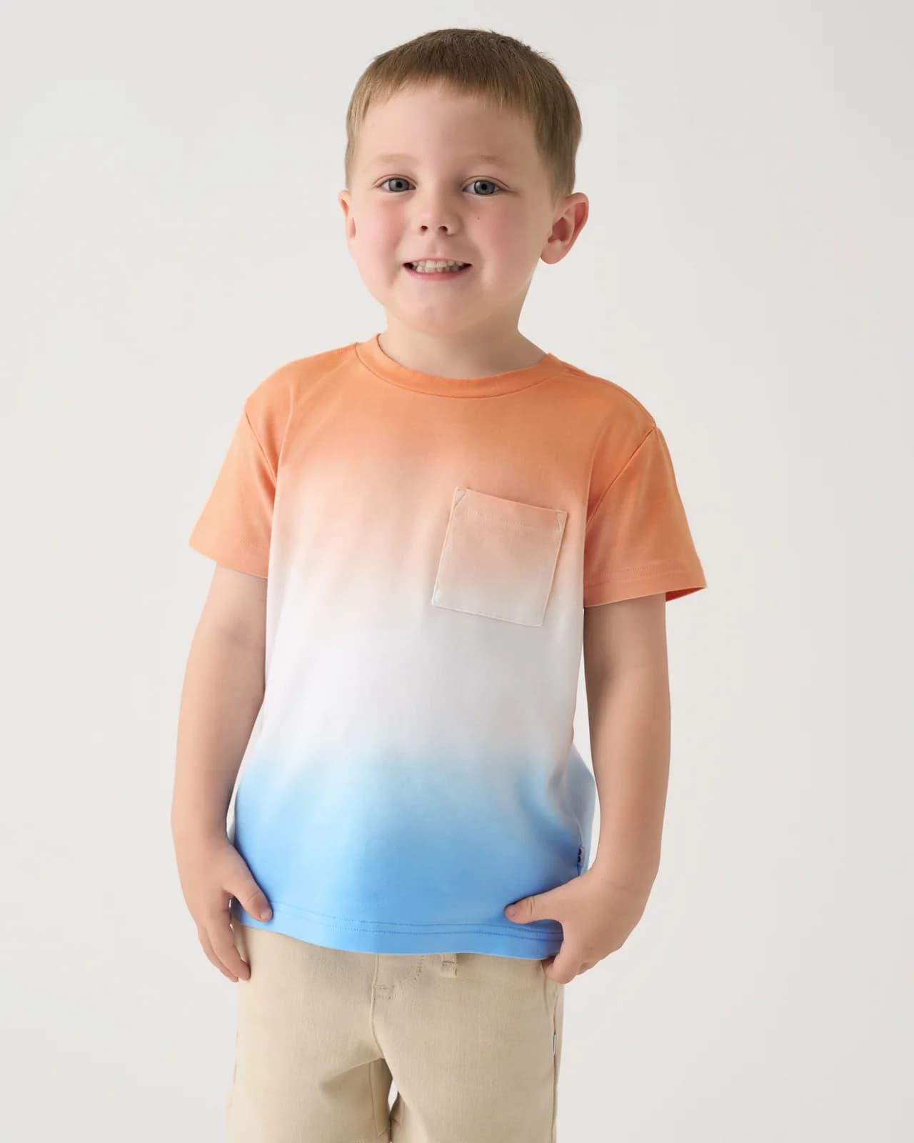 Orange Crush Relaxed Pocket Tee by Little Sleepies