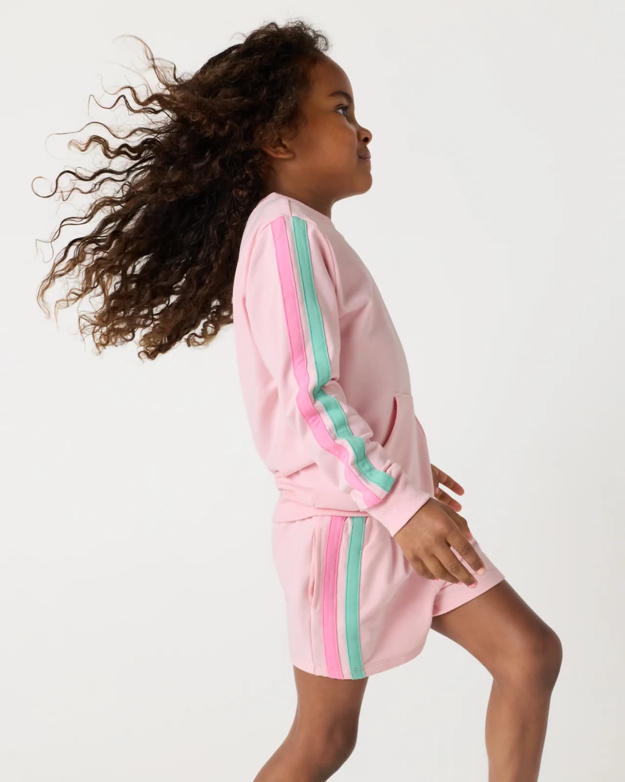 Pink Blossom Pocket Crewneck by Little Sleepies