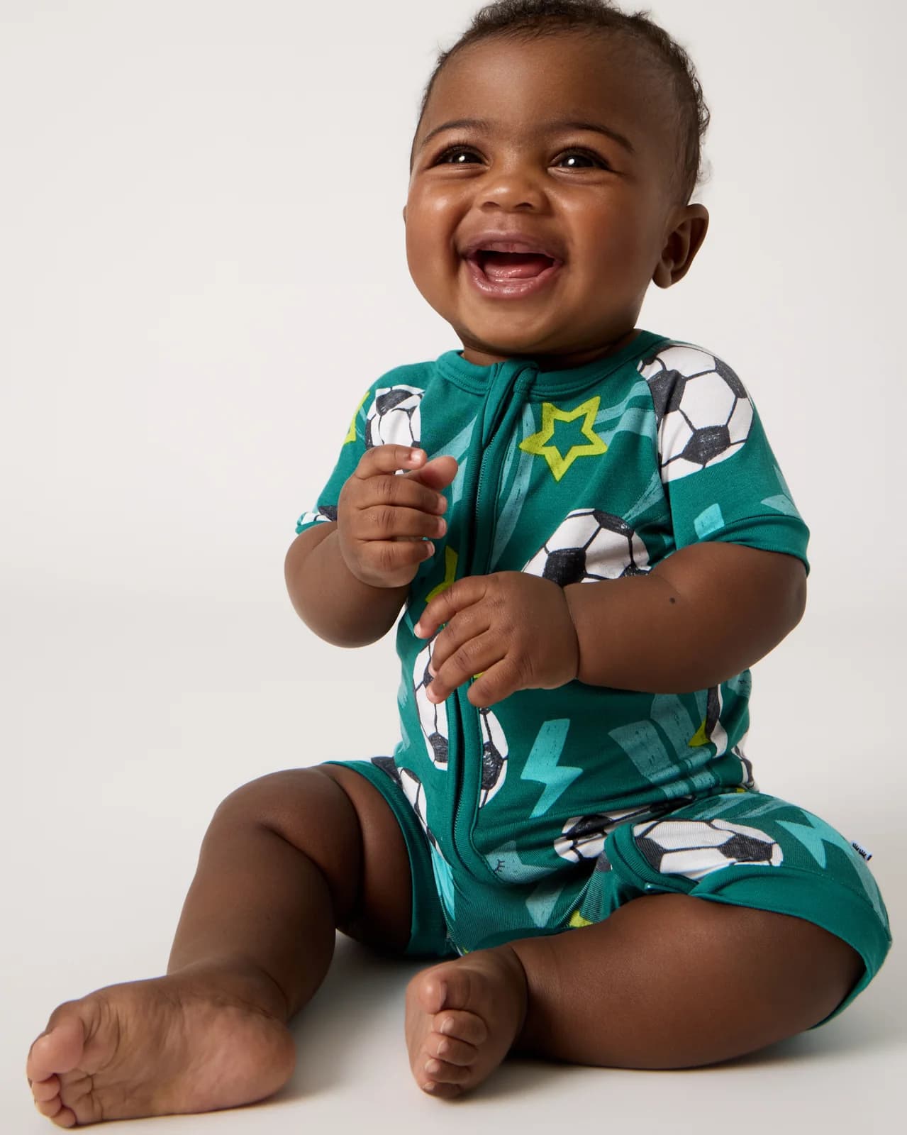 Soccer Stars Shorty Zippy by Little Sleepies