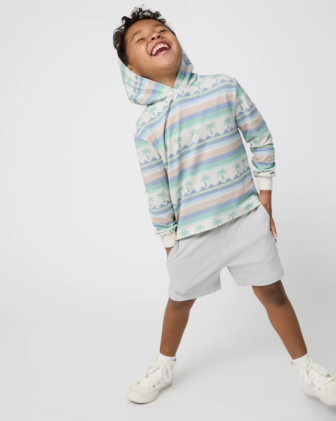 Swell Stripes Hooded Tee by Little Sleepies
