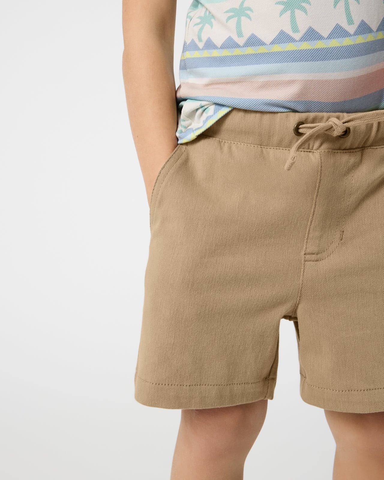 Toasted Hazelnut Chino Shorts by Little Sleepies
