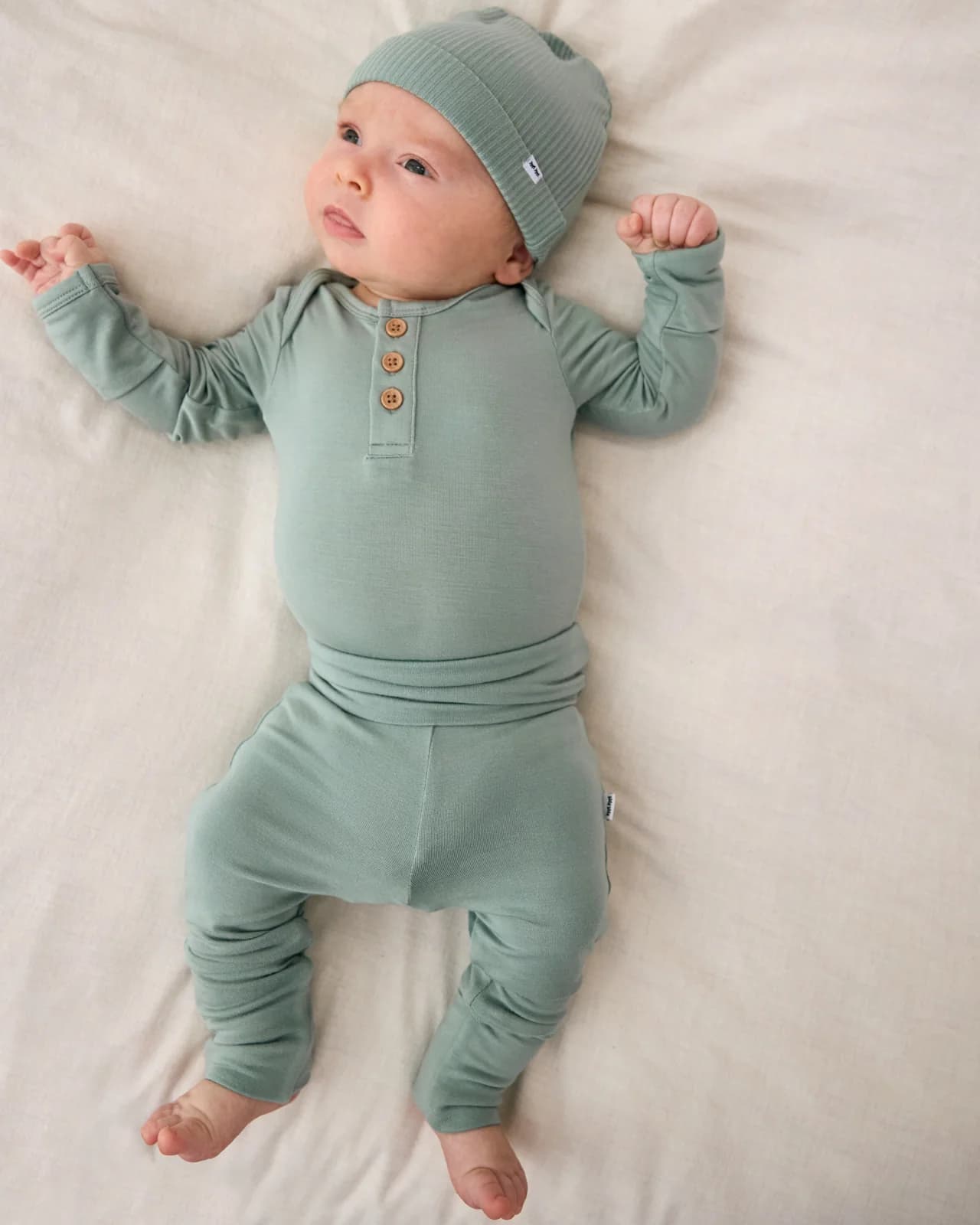 Willow Henley Bodysuit by Little Sleepies