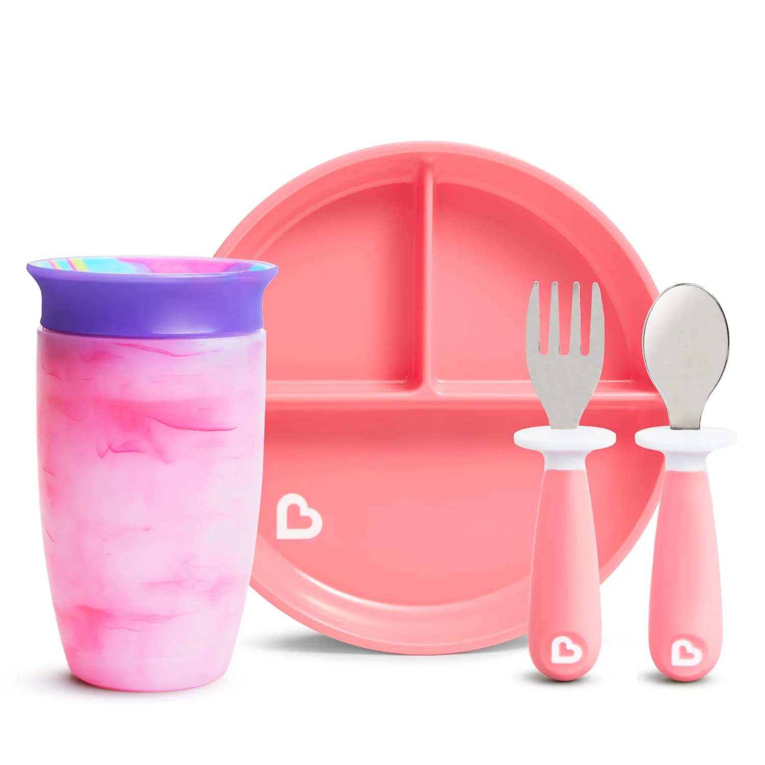 Pretty in Pink Toddler Mealtime Bundle by Munchkin