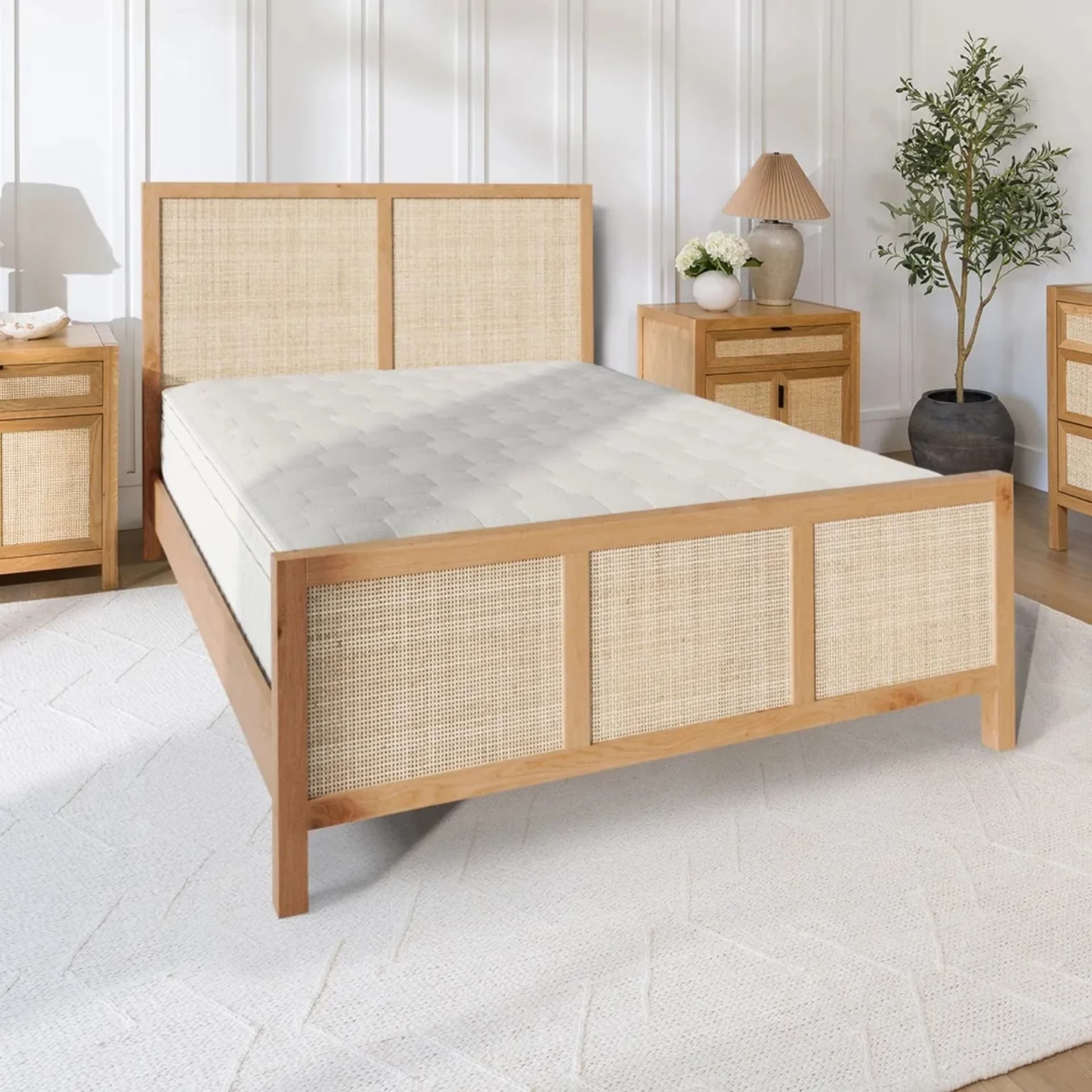 Arienzo FSC-Certified White Oak Bed Frame by Naturepedic