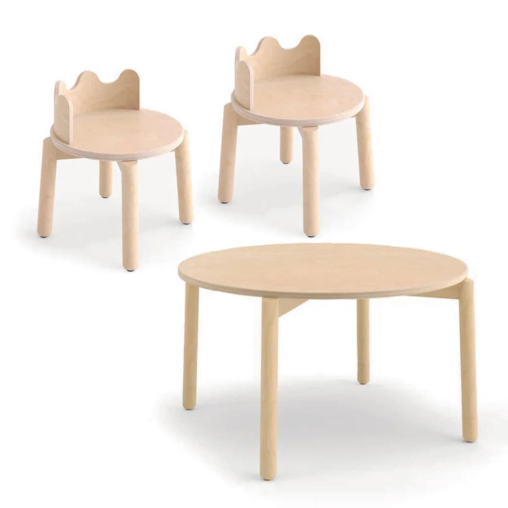 Moss Table & Chairs Bundle by Oeuf