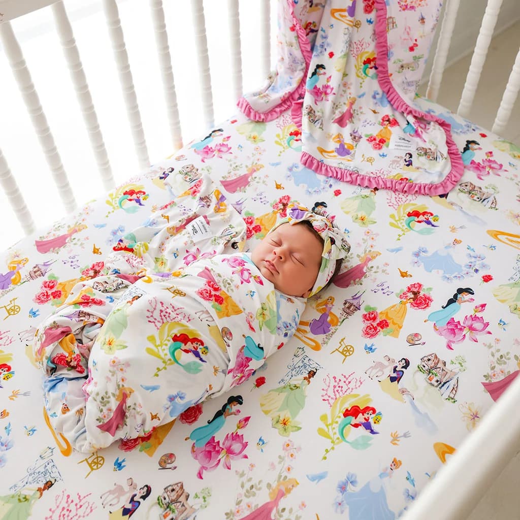 Disney Princess Ball Crib Sheet by Posh Peanut