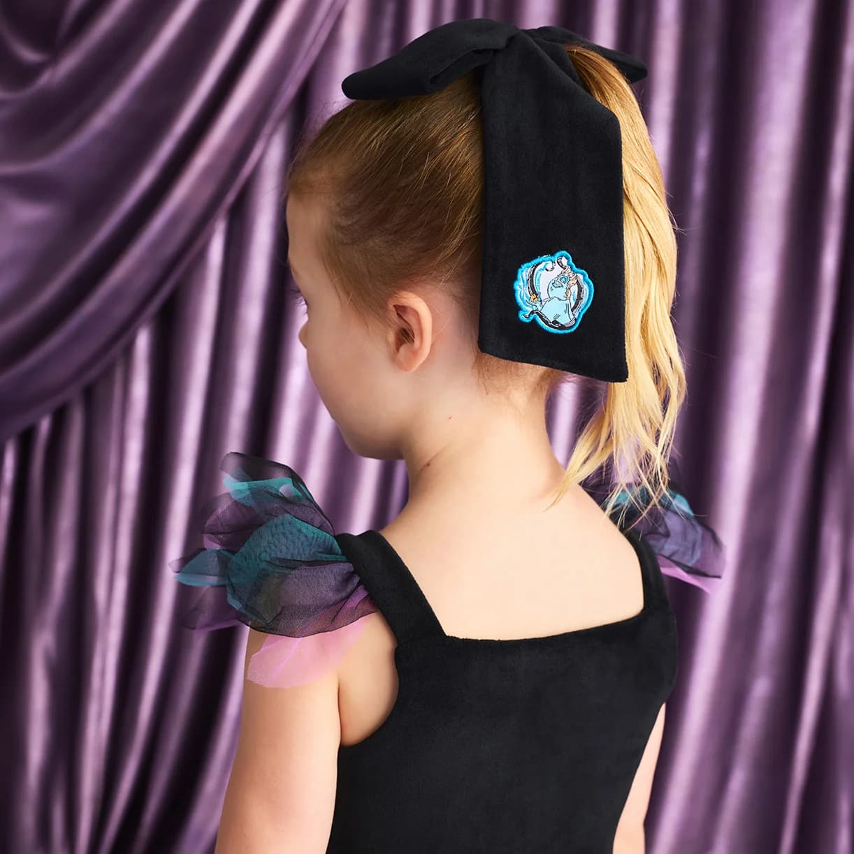 Disney Ursula Velour Luxe Bow Hair Clip by Posh Peanut