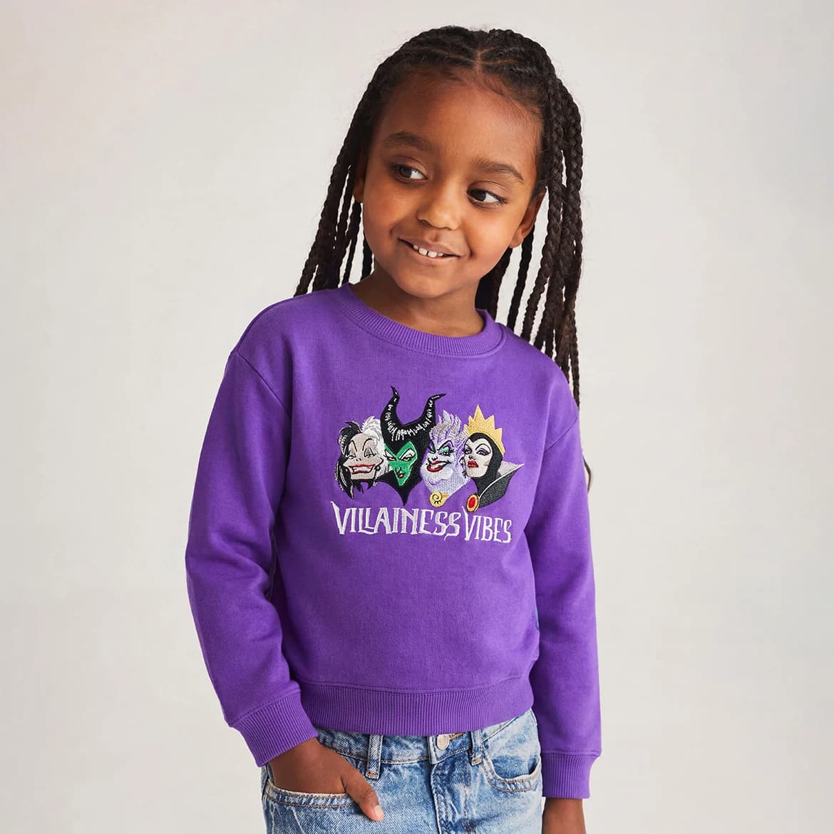 Disney Villainess Vibes Fleece Pullover Sweatshirt by Posh Peanut