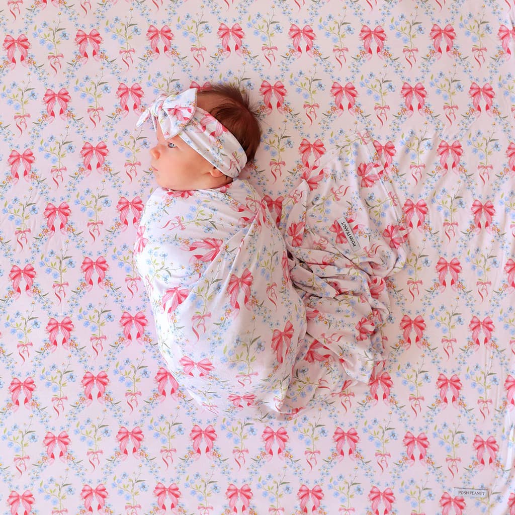 Harriet Swaddle Headband Set by Posh Peanut
