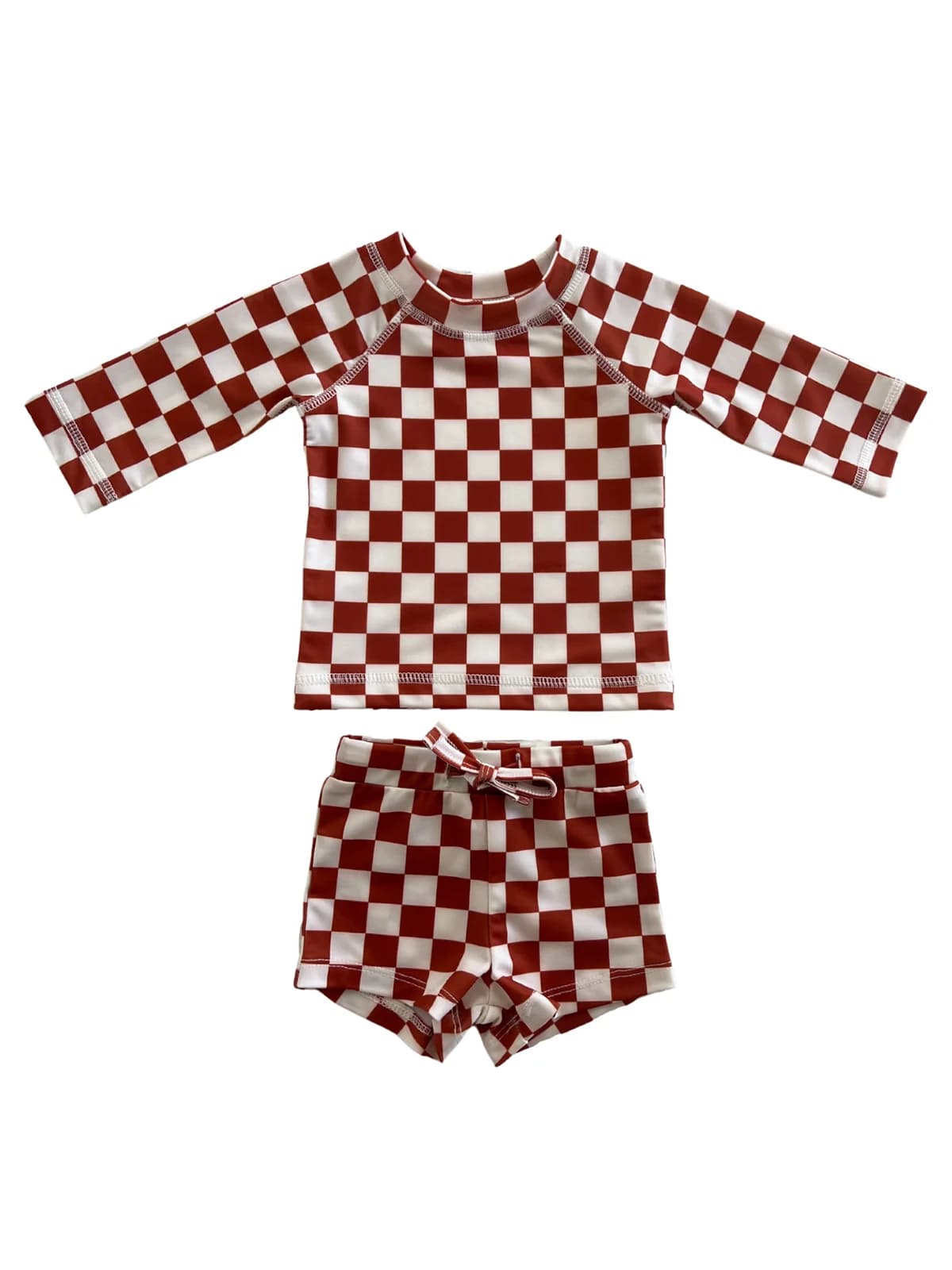 Stracciatella Checkerboard / Mar Rashguard Set / UPF 50+ by Siix Collection