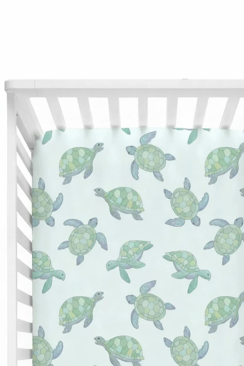 Totally Turtles Crib Sheet by Ven10007