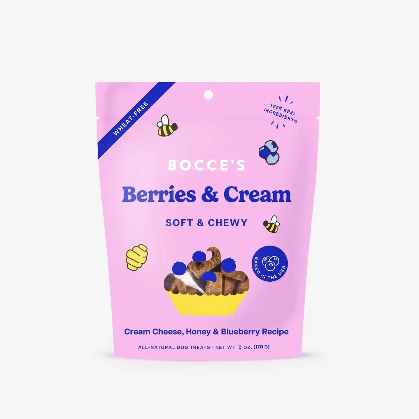 Bocce's Bakery Berries & Cream Soft & Chewy Dog Treats by Bocce'S Bakery