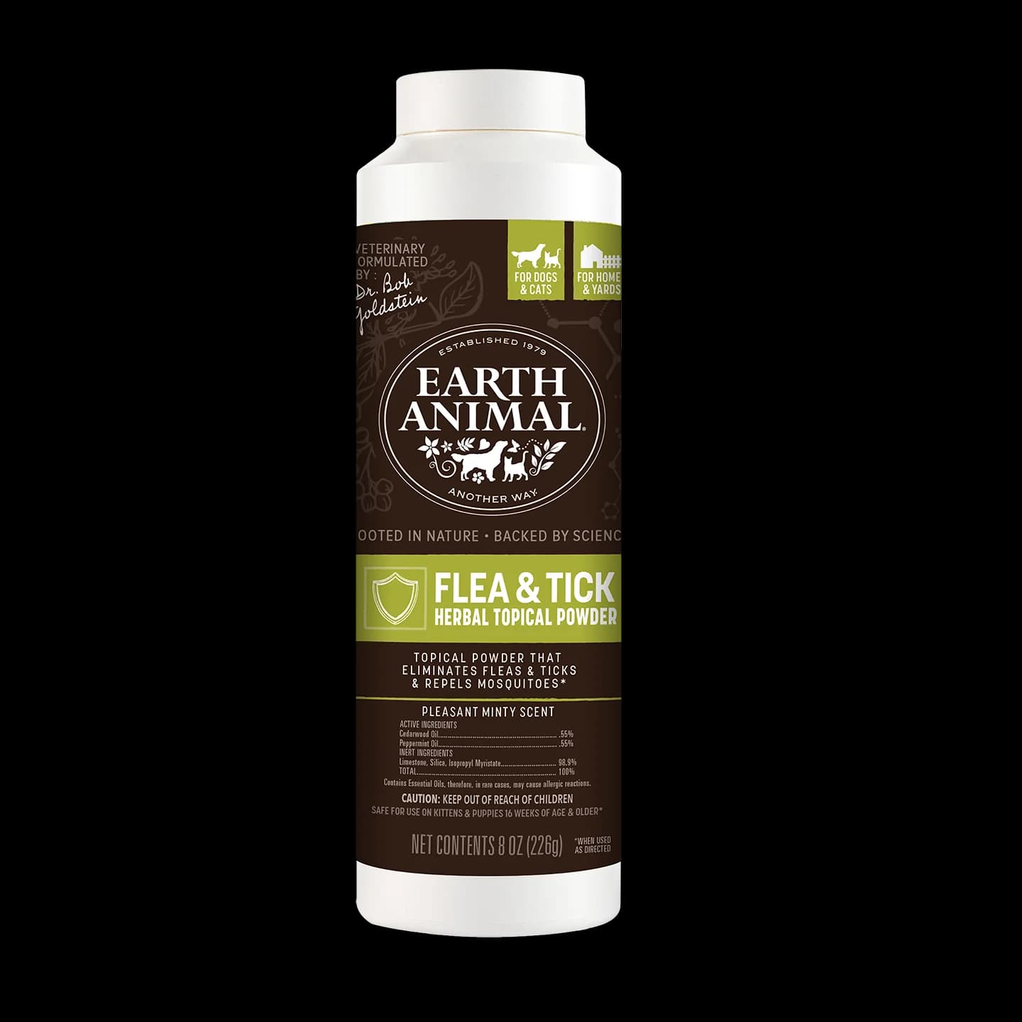 Flea & Tick Herbal Topical Powder by Earth Animal