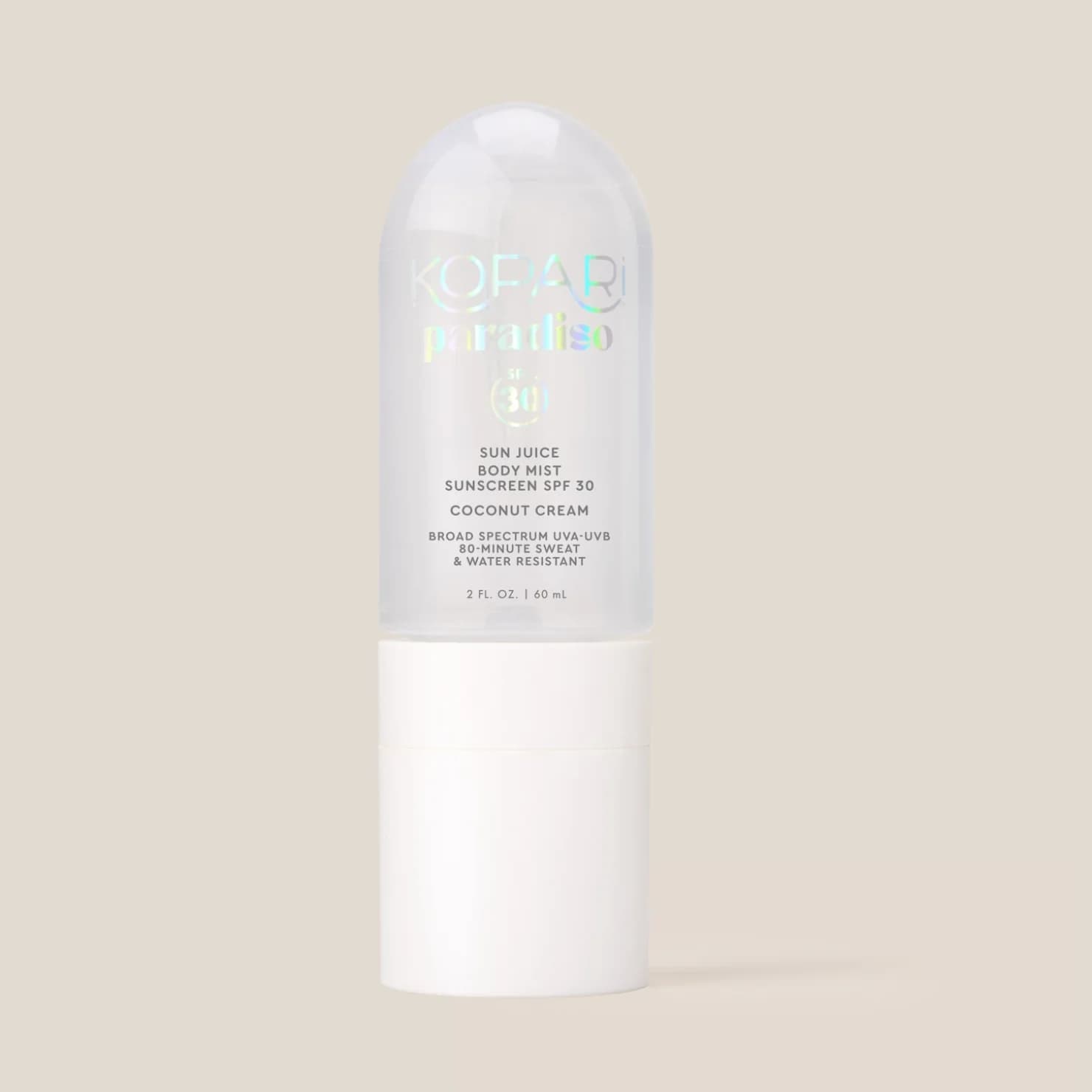 Coconut Cream Sun Juice Body Mist Sunscreen SPF 30 by Kopari Beauty
