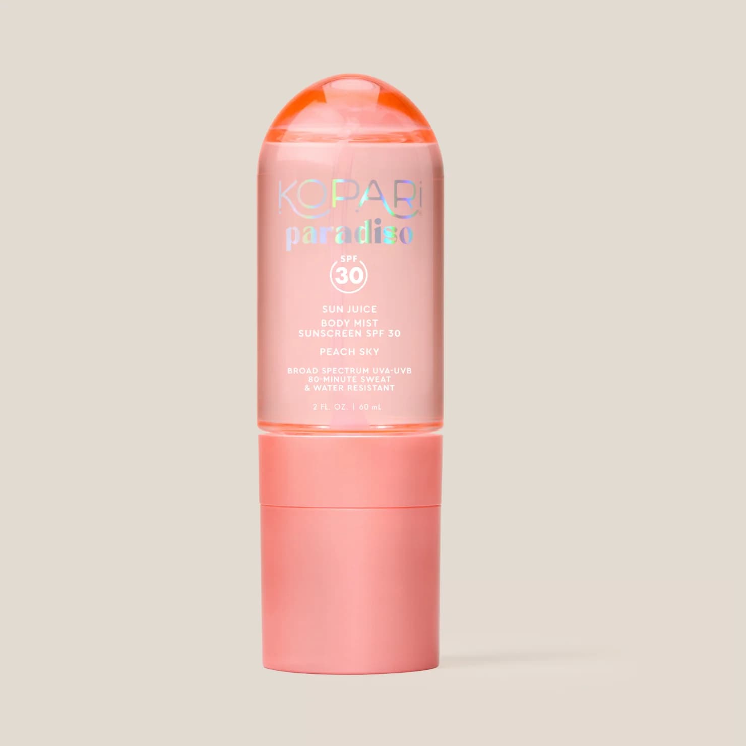 Peach Sky Sun Juice Body Mist Sunscreen SPF 30 by Kopari Beauty